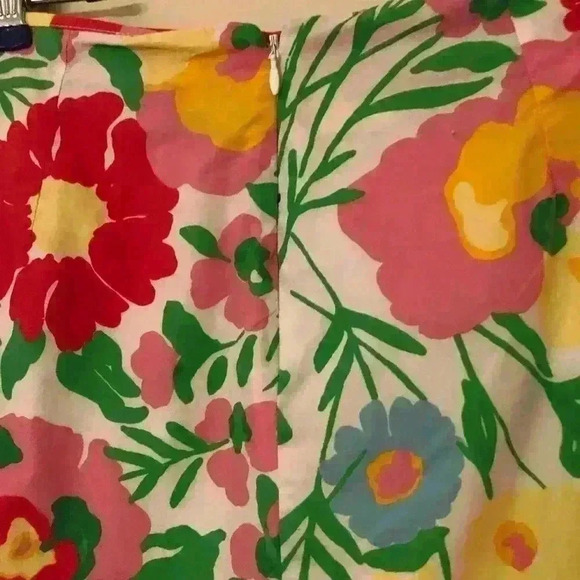 Lilly Pulitzer Lynnie Resort White Big Garden By The Sea Mini Skirt - Picture 4 of 6